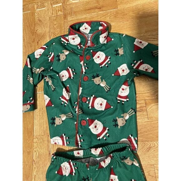 Just One You Christmas Santa Pajama Set 2 piece Baby 18m - Picture 4 of 7